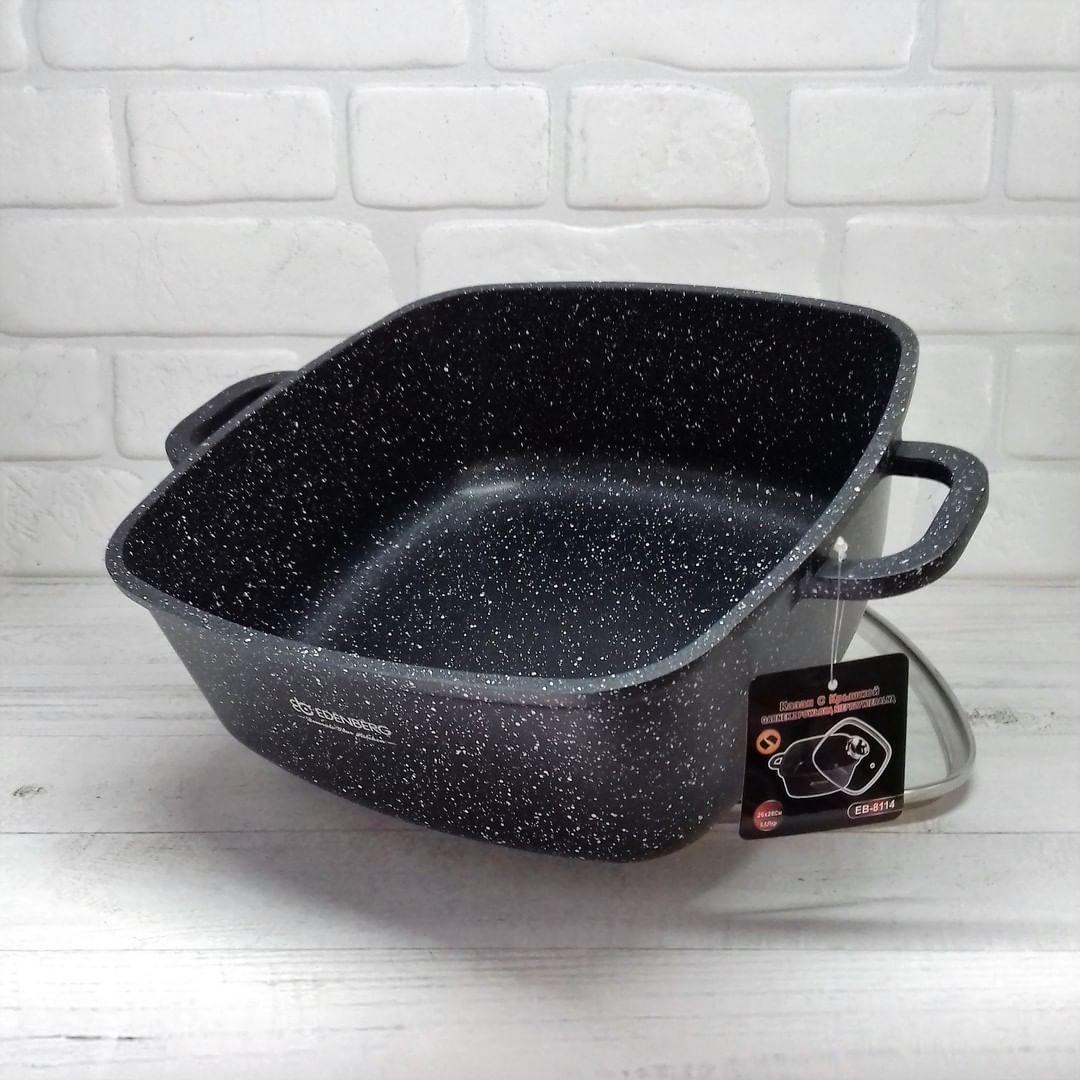 Каструля Edenberg із мармуровим антипригарним покриттям 2.8 л 20 см (EB-8111) - фото 7