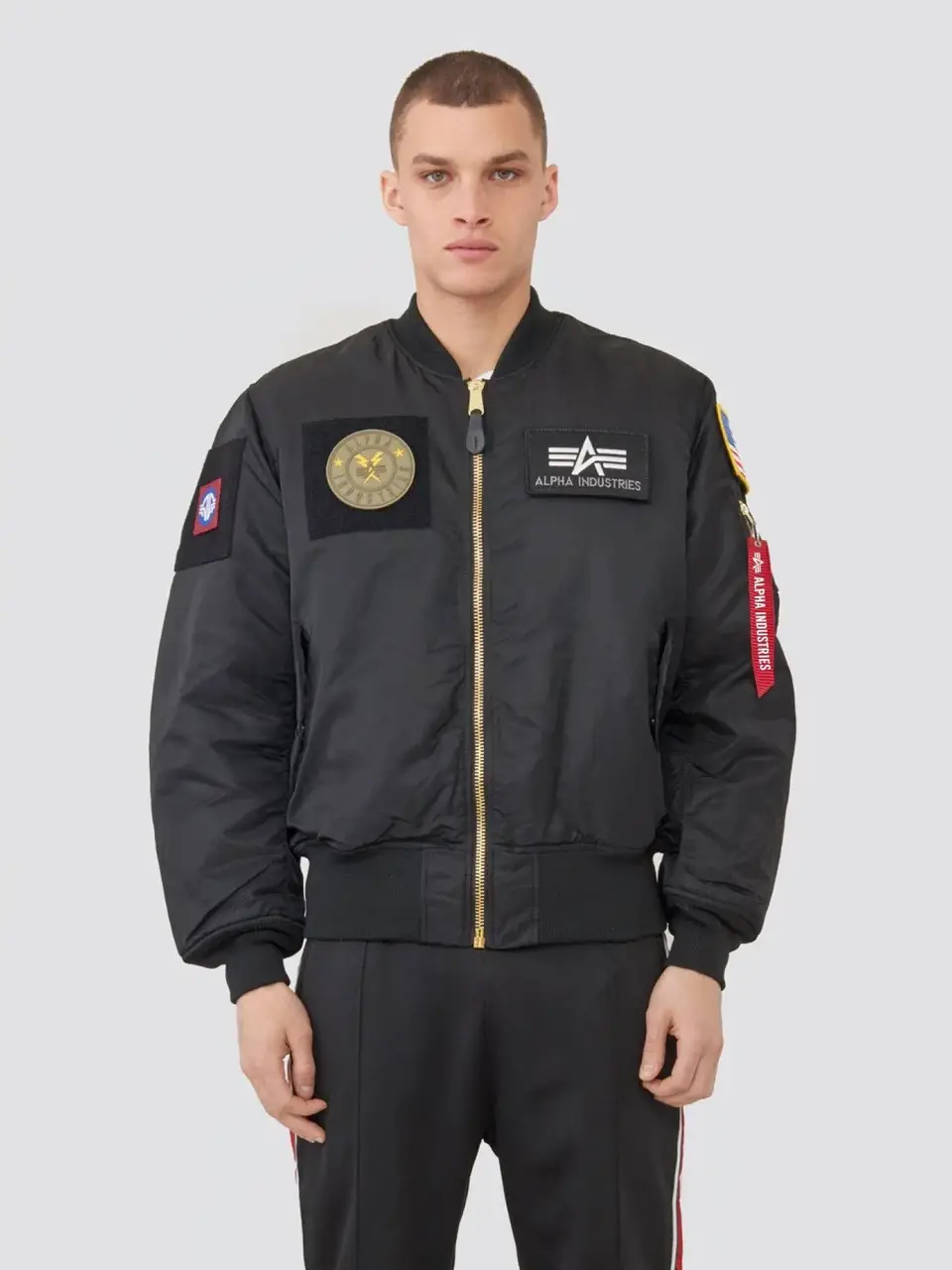 Бомбер Alpha Industries MA-1 Flex Flight Jacket L Black (MJM46600C1BLL) - фото 4