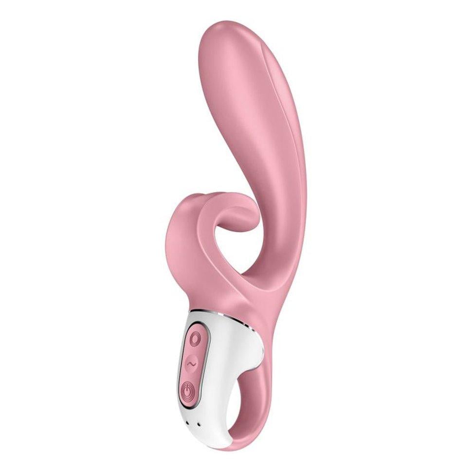 Вибратор-кролик Satisfyer Hug Me с подключением к программе Розовый (38024726)