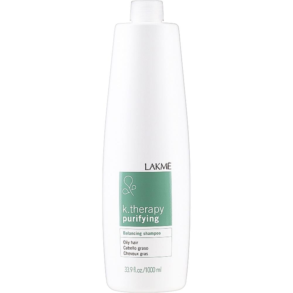 Шампунь для жирного волосся Lakme K.therapy Purifying Shampoo балансуючий 1000 мл (43213) - фото 1