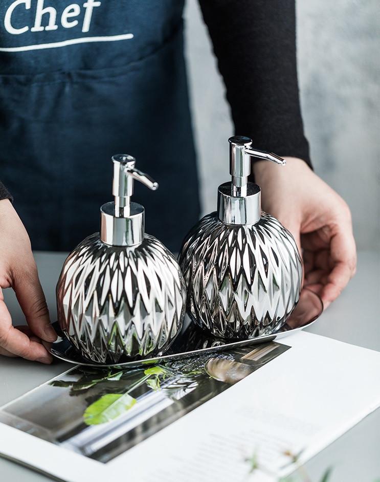 Дозатор для рідкого мила Срібло 7138 400 мл (4363253) - фото 4