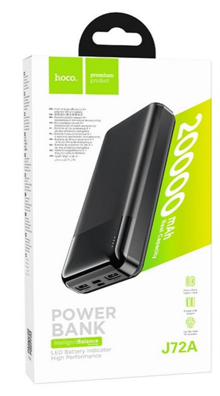 Повербанк Hoco J72A Easy Travel 20000 mAh 2A Черный