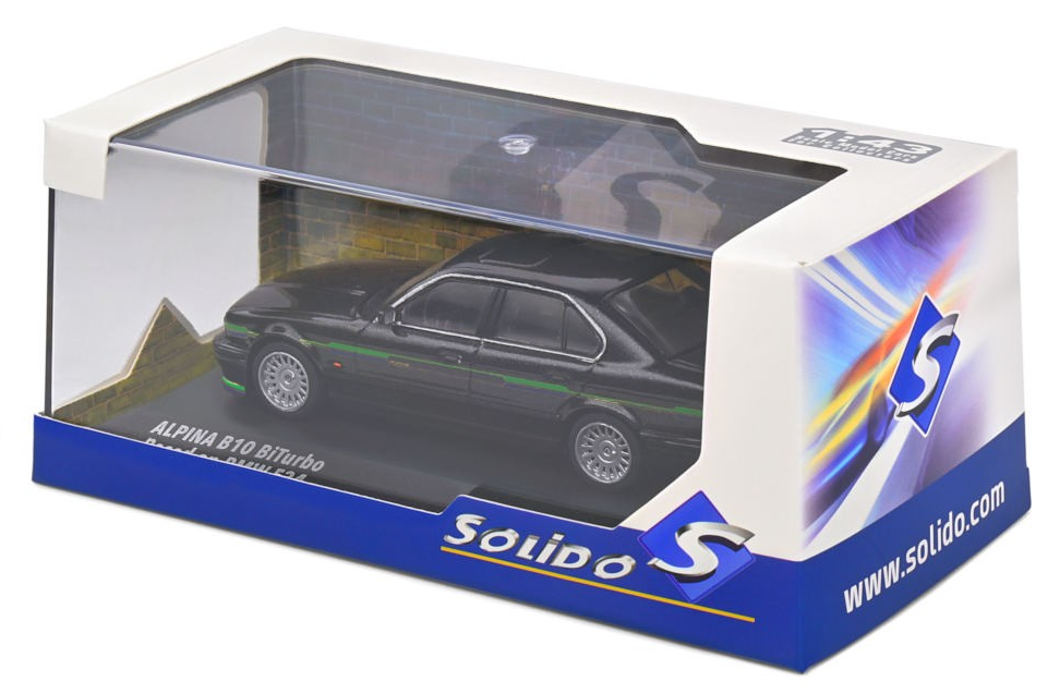 Модель автомобіля Solido BMW Alpina B10 E34 BiTurbo 1:43 Black (S4310406) - фото 3