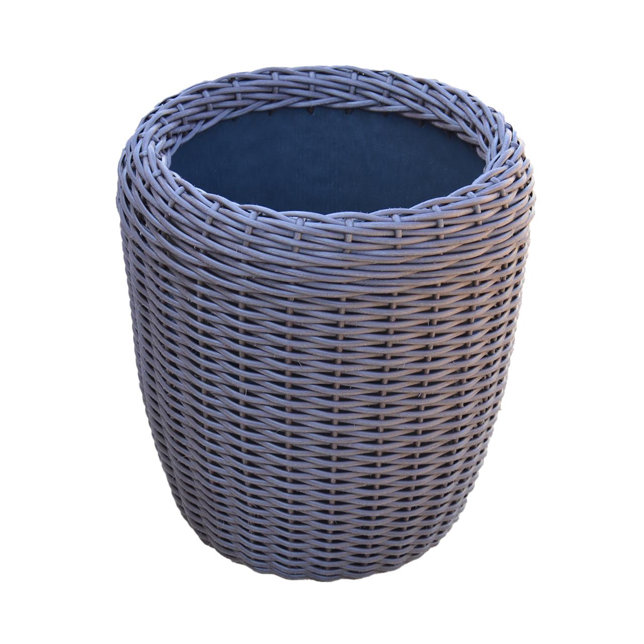 Кашпо высокое для цветов и растений из искусственного ротанга/ручной работы 16 л Чесаний венге - фото 1 Кашпо высокое для цветов и растений из искусственного ротанга/ручной работы 16 л Чесаний венге - фото 1