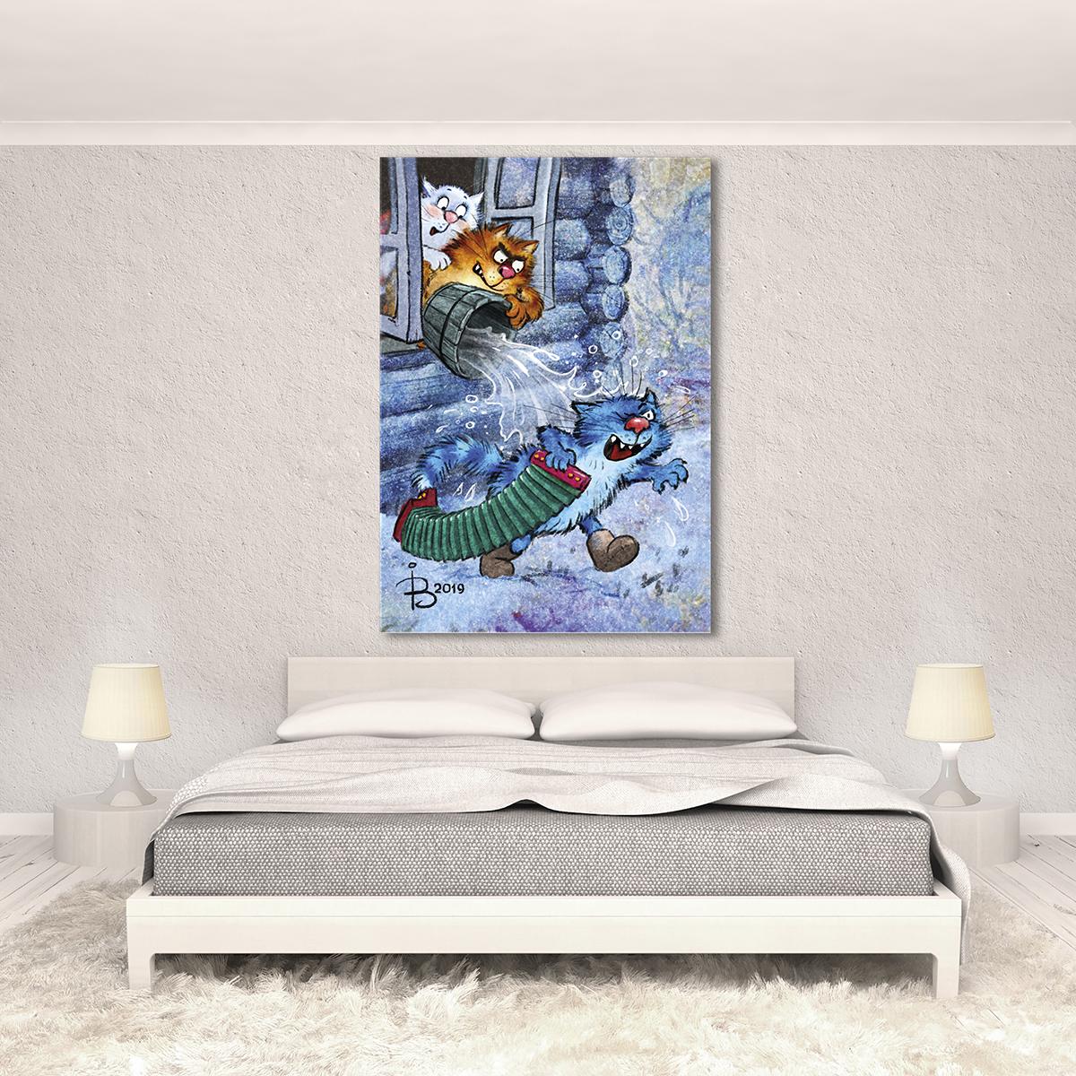 Модульная картина Доигрался 1 модуль 80x120 см (_rinaz_20192150)