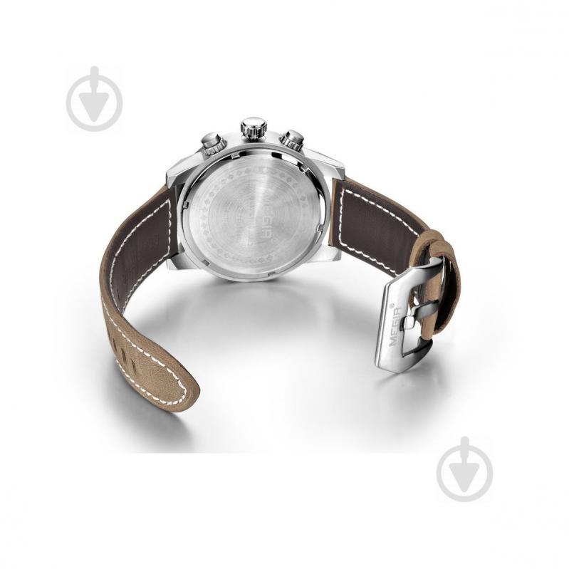 Часы Megir Silver White Brown MG3010 (ML3010GBN-7) - фото 3