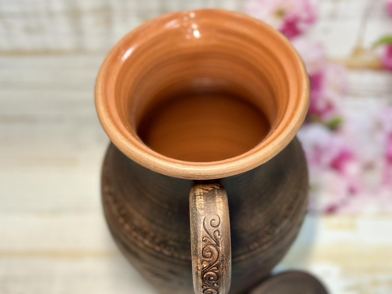 Кувшин глиняный с глазурью внутри 3 л (1189583927) - фото 2 Кувшин глиняный с глазурью внутри 3 л (1189583927) - фото 2