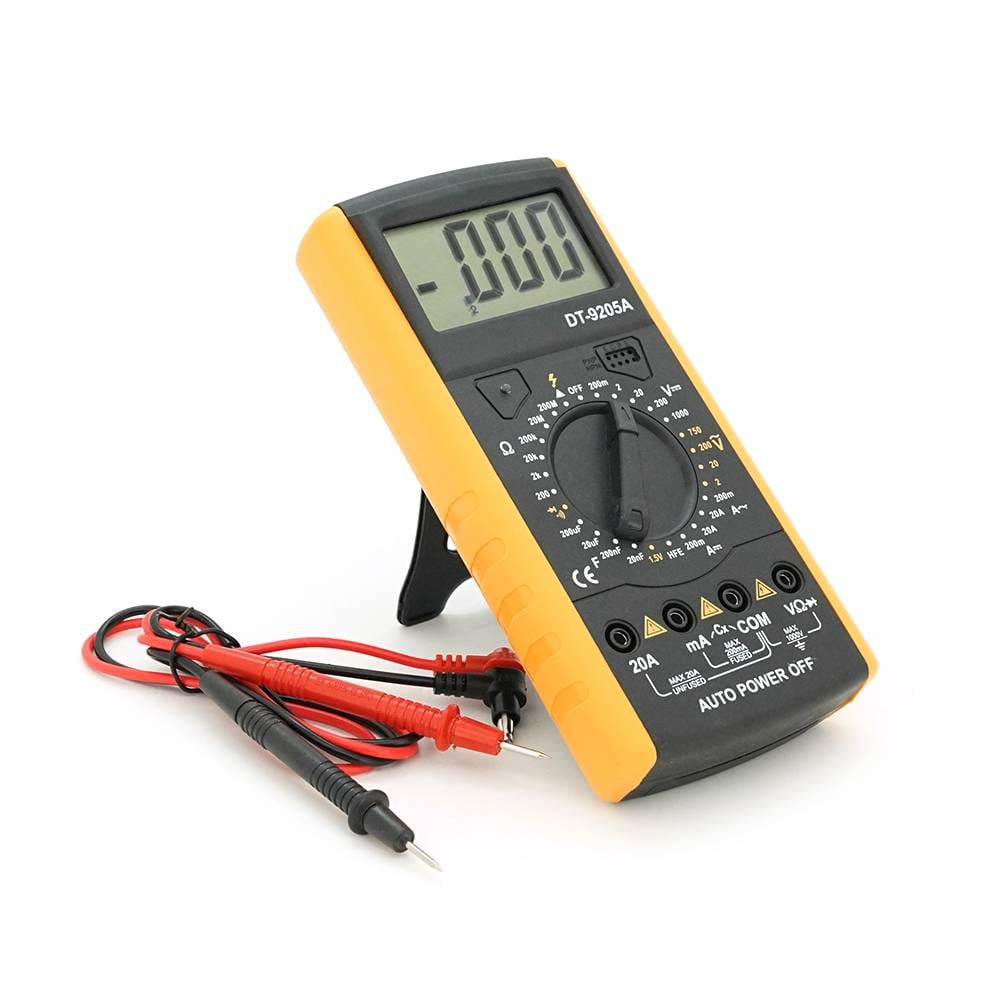 Мультиметр DT-9205A вимірювання V/A/R/C 330 г 176х86х30 мм 6LR61 крона Q60