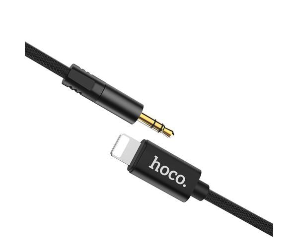 Кабель AUX Hoco UPA13 lightning 1м Black