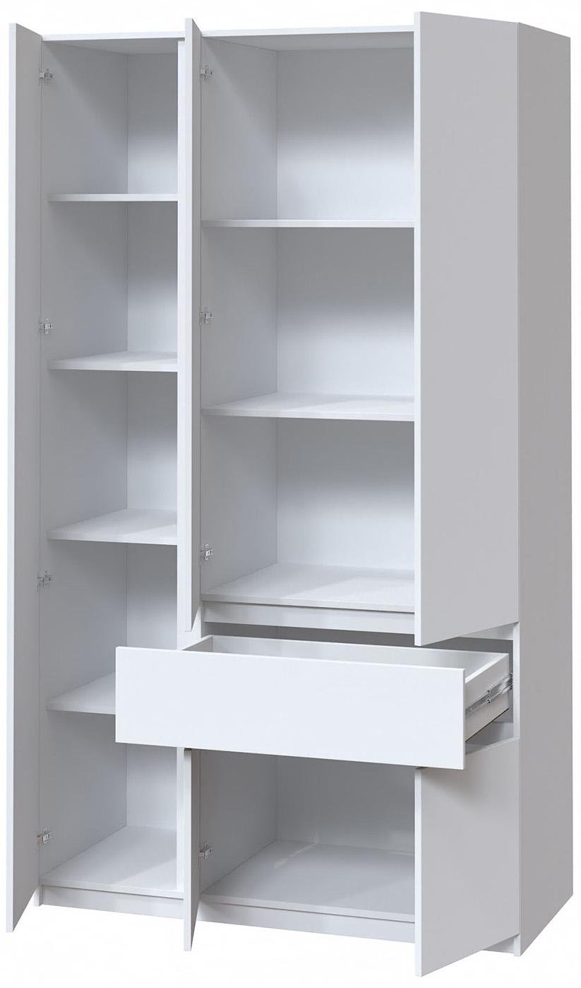 Шкаф с полками Мастер Форм Брайт 1200/500 телескопические направляющие левосторонний 1221х520х2000 мм Белый Шкаф с полками Мастер Форм Брайт 1200/500 телескопические направляющие левосторонний 1221х520х2000 мм Белый