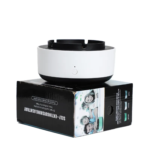 Попільничка бездимна настільна з функцією очищення повітря від тютюнового диму Білий (2856) - фото 3