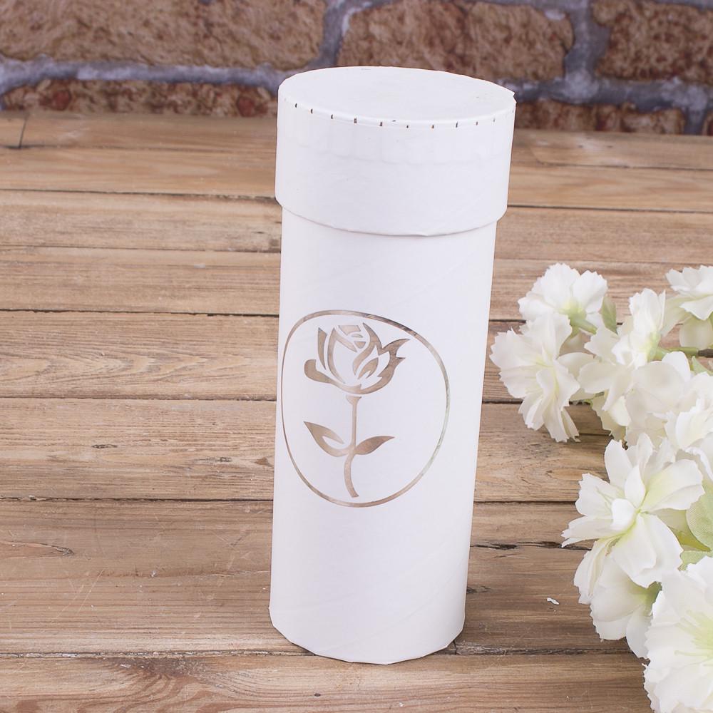 Кашпо під квіти пробірка Білий (4436-3)