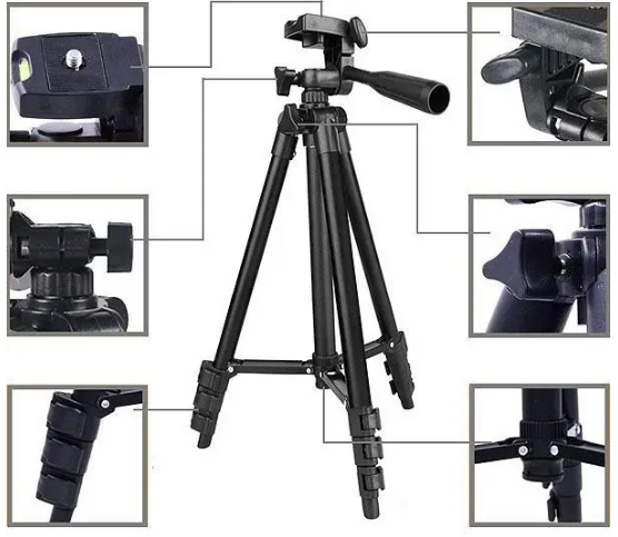 Штатив універсальний TRIPOD 3120 для фотоапарата та телефона металевий 1,02 м (DR017690) - фото 3