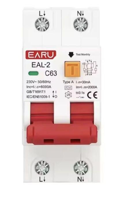 Выключатель электронный автоматический RCBO/RCCB/MCB тип А AC 2P 230V 30мА Выключатель электронный автоматический RCBO/RCCB/MCB тип А AC 2P 230V 30мА