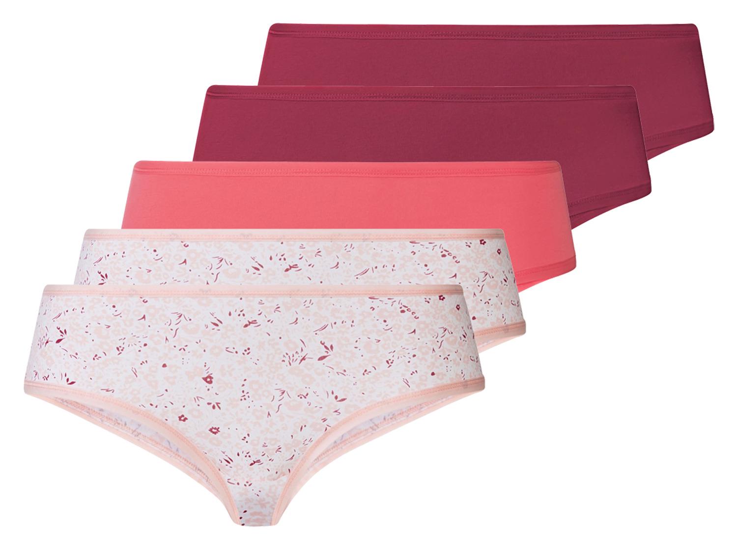 Трусики-хипстеры женские Esmara 369941 хлопковые L 5 шт. Разноцветный (75316)