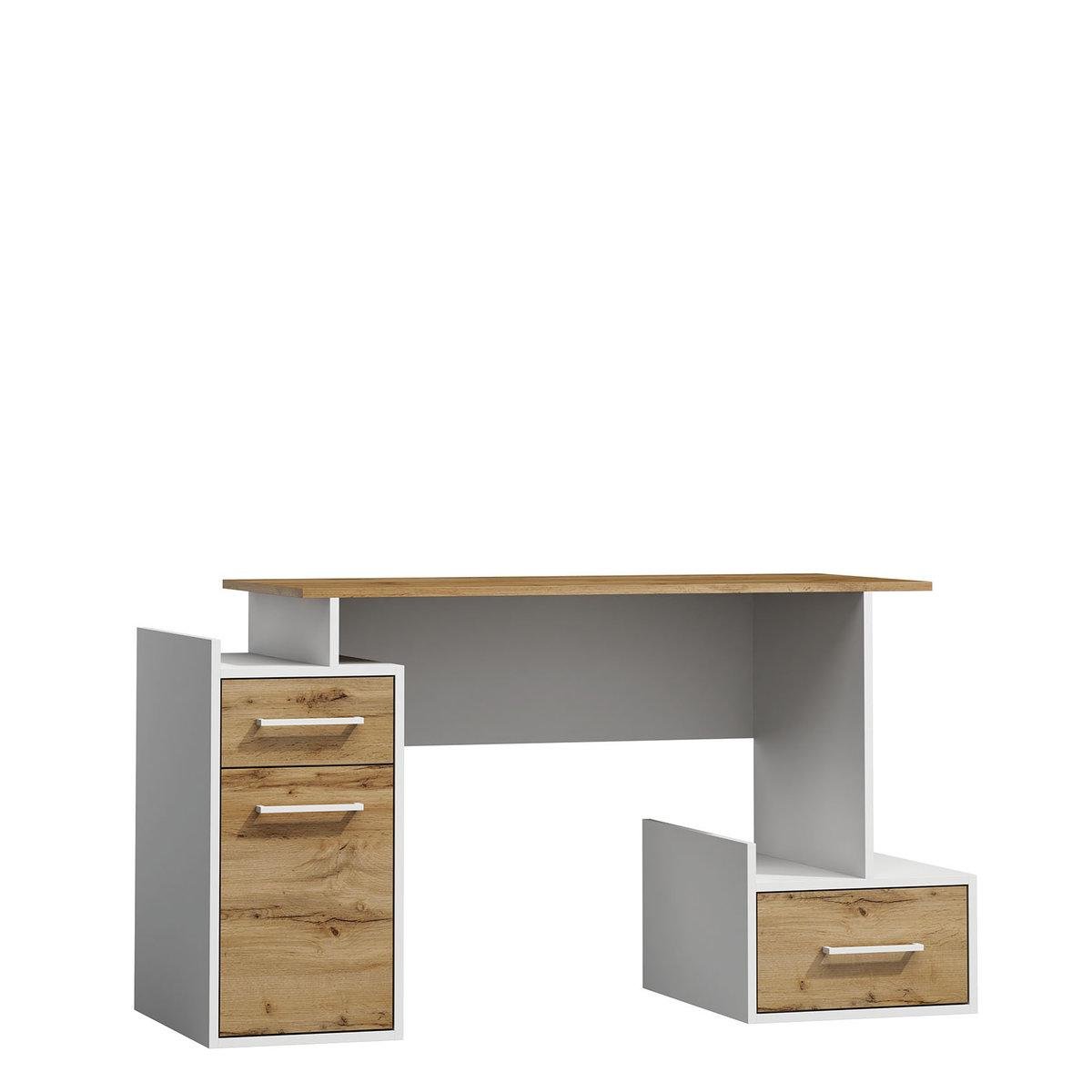 Компьютерный стол Signal B-009 Дуб вотан/Белый мат (7335719)