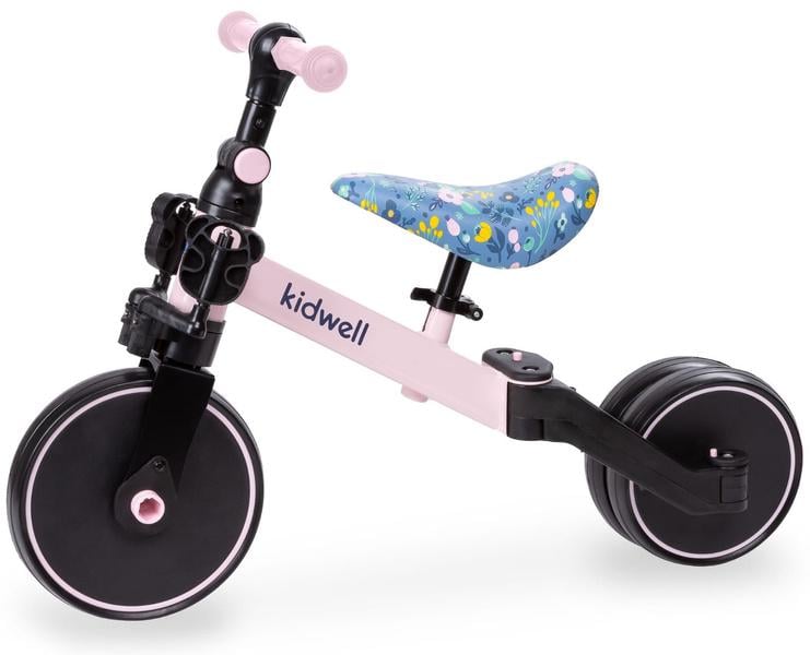 Беговел Kidwell PICO Flower 3в1 c 2-х лет Розовый с черным Беговел Kidwell PICO Flower 3в1 c 2-х лет Розовый с черным