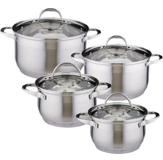 Набор кастрюль Kamille Mystery 4 шт. 2,1 л/2,9 л/4 л/6,5 л (KM-4708S)