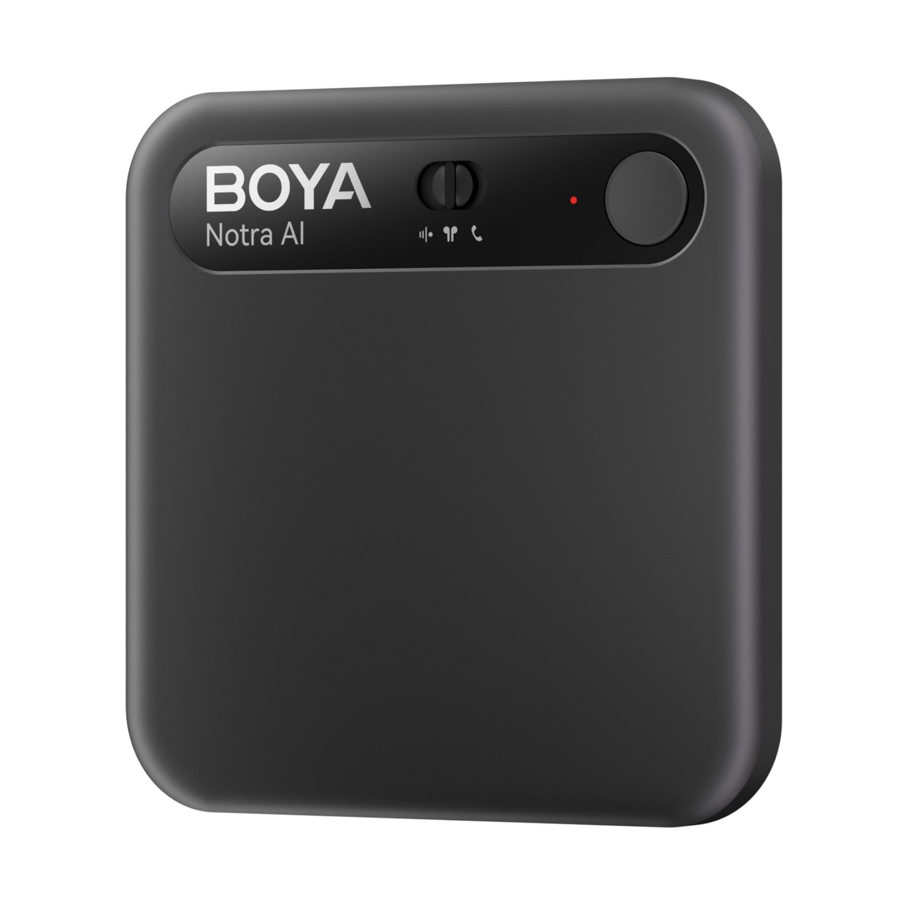 Диктофон AI Boya Notra з транскрипцією записом дзвінків та Bluetooth 64 ГБ Black (50091)