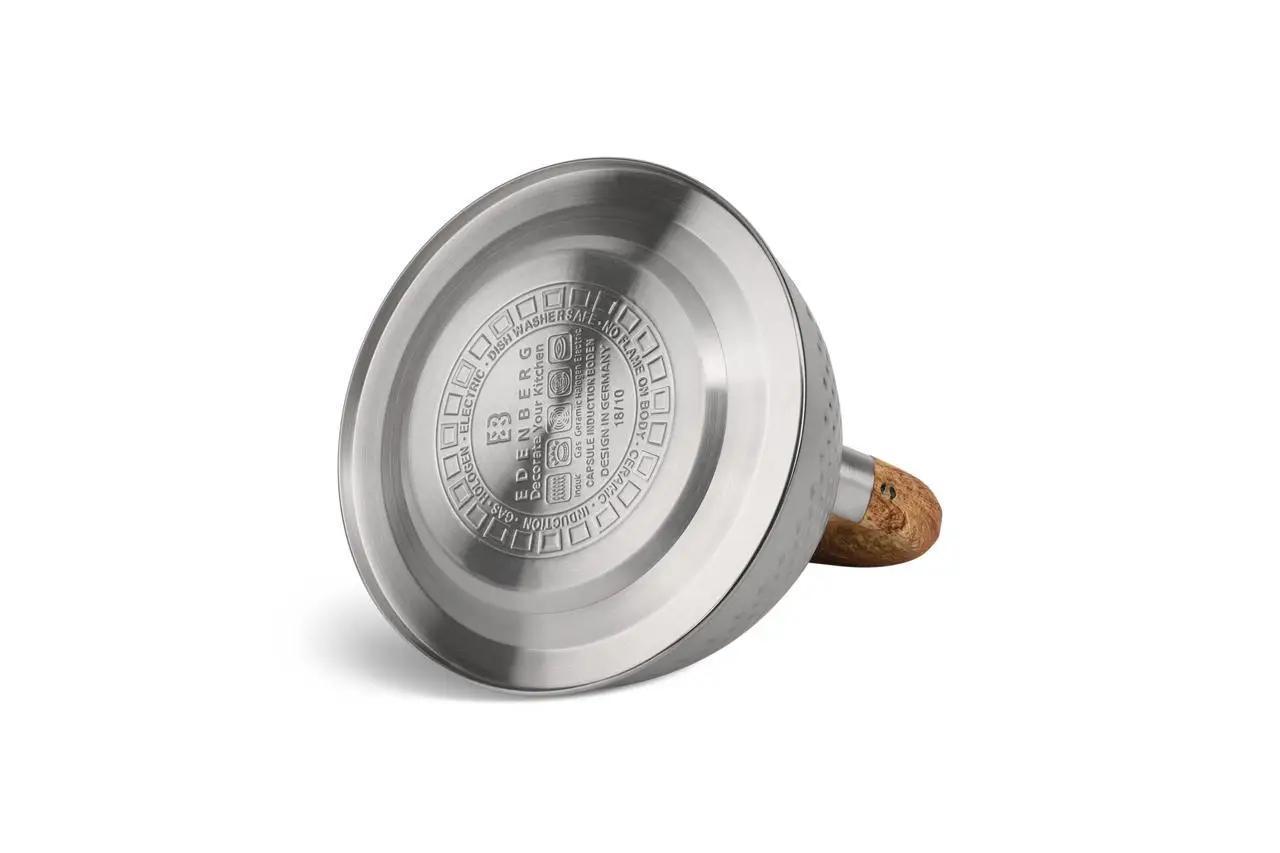 Чайник с свистком для индукционной плиты Edenberg EB-8830 из нержавеющей стали 3 л Коричневый (2530556661) - фото 4 Чайник с свистком для индукционной плиты Edenberg EB-8830 из нержавеющей стали 3 л Коричневый (2530556661) - фото 4