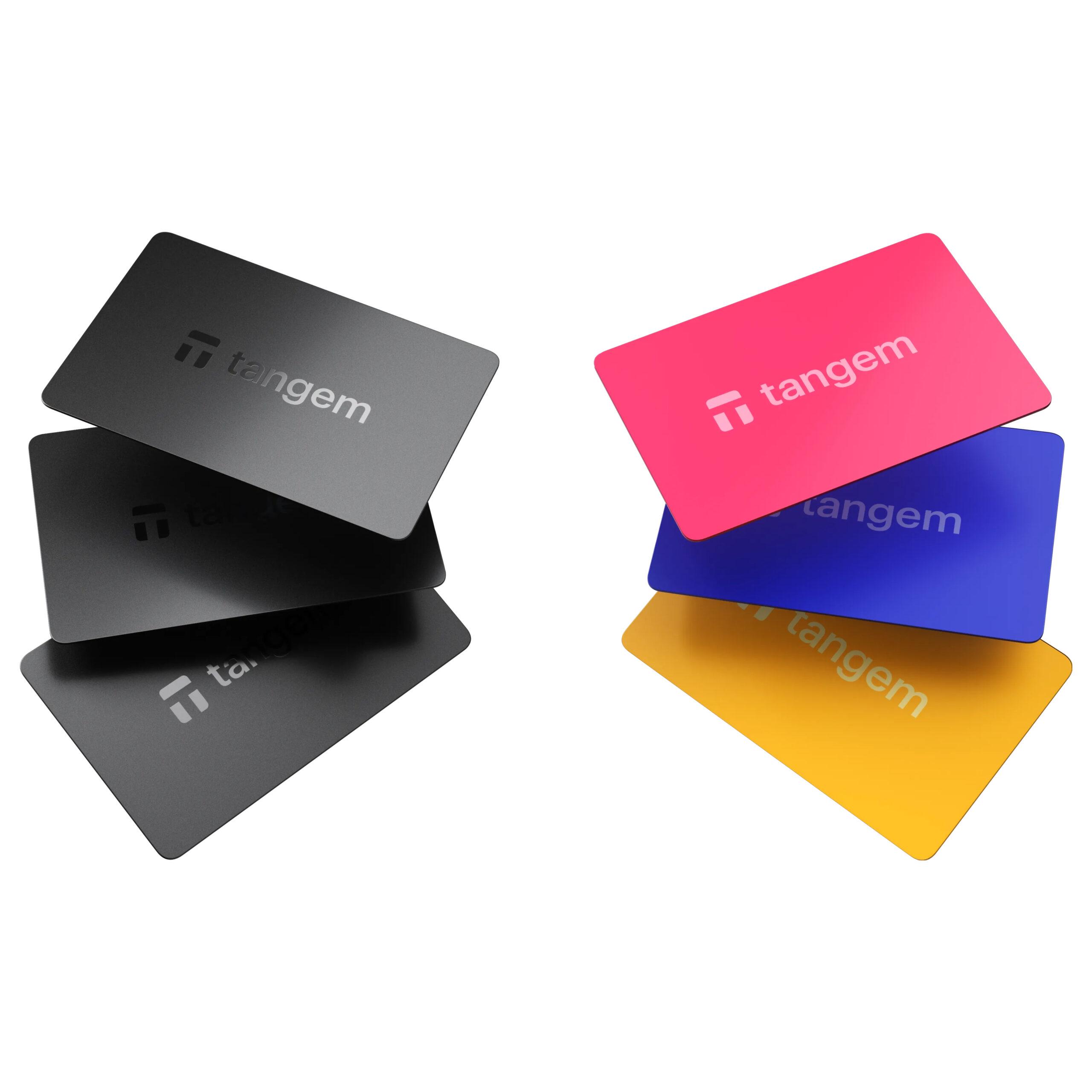 Набор карточек-кошельков для криптовалют Tangem Wallet Family Pack 6 шт. Black/Spring Bloom (33984492)