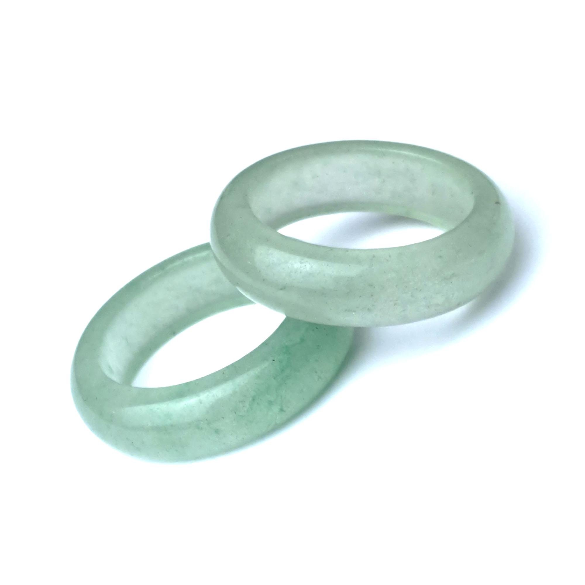 Кольцо DARSANA из натурального камня нефрит (DRSCH00К232)