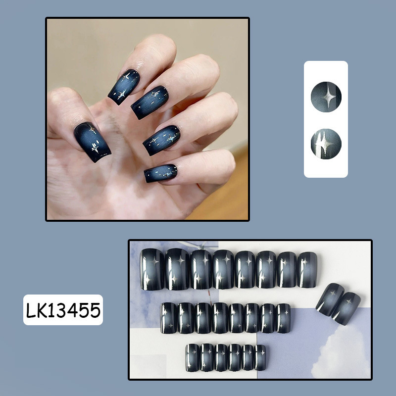 Накладные ногти с клеем Bananahall LK13455 24 шт. Черный (A9891) - фото 3 Накладные ногти с клеем Bananahall LK13455 24 шт. Черный (A9891) - фото 3