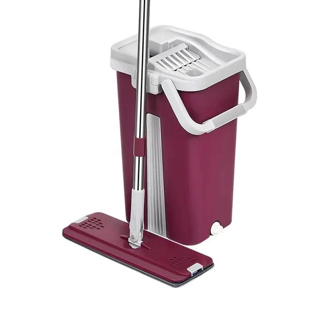 Набор для уборки ведро с отжимом и швабра 8 л - фото 5