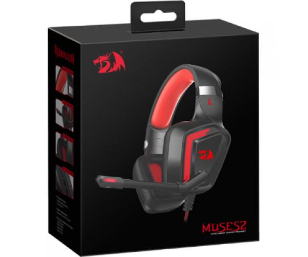 Наушники Redragon Muses 2 USB Black/Red (77909) - фото 7