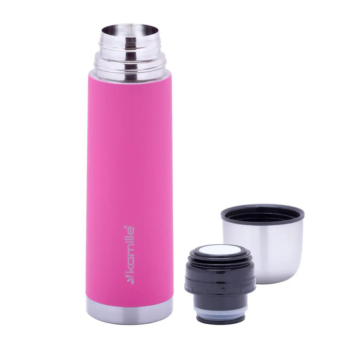 Термос Kamille KM-2001A-PK 500 мл Розовый - фото 2
