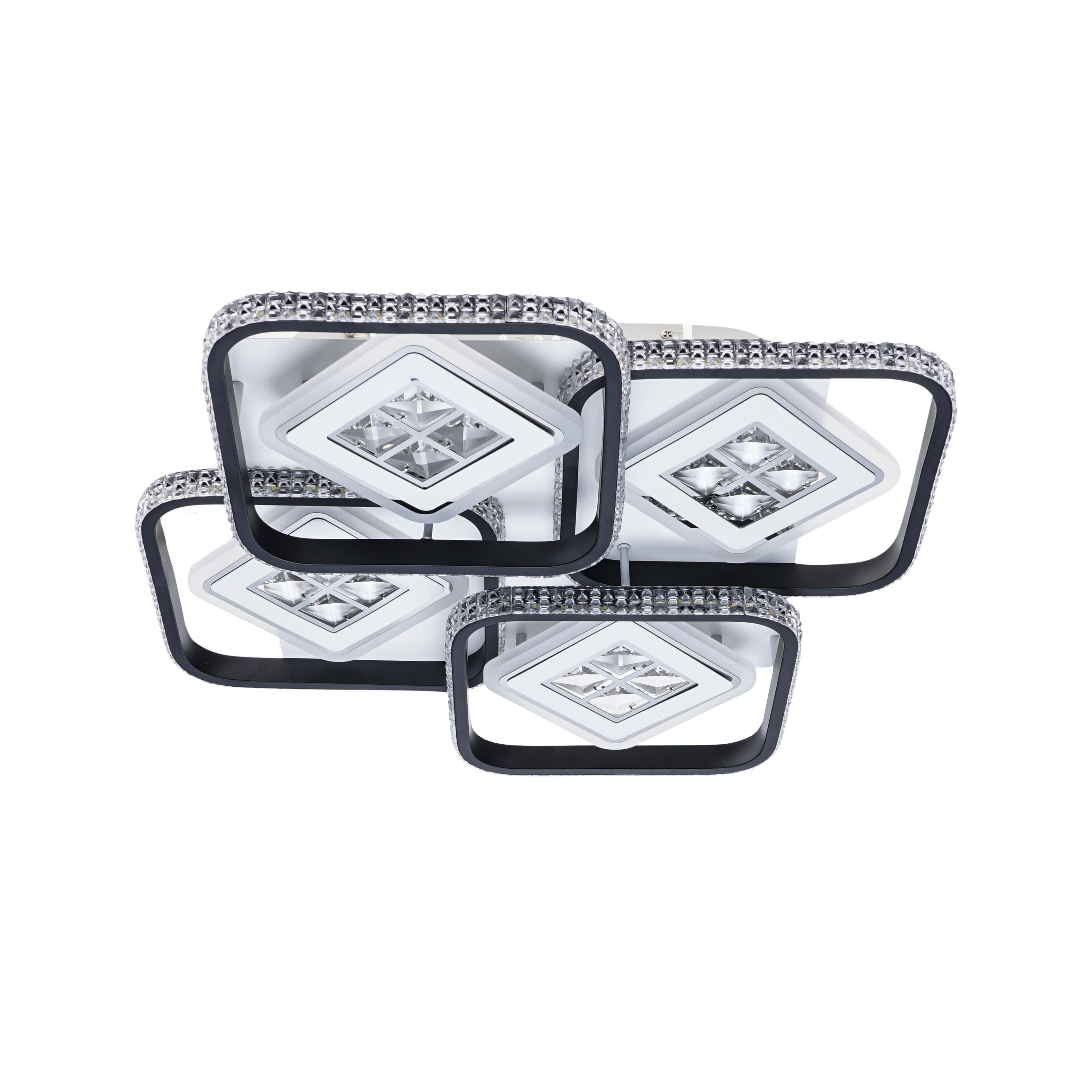 Люстра светодиодная Sirius C7050/4A WH BK 224W (000035232) Люстра светодиодная Sirius C7050/4A WH BK 224W (000035232)