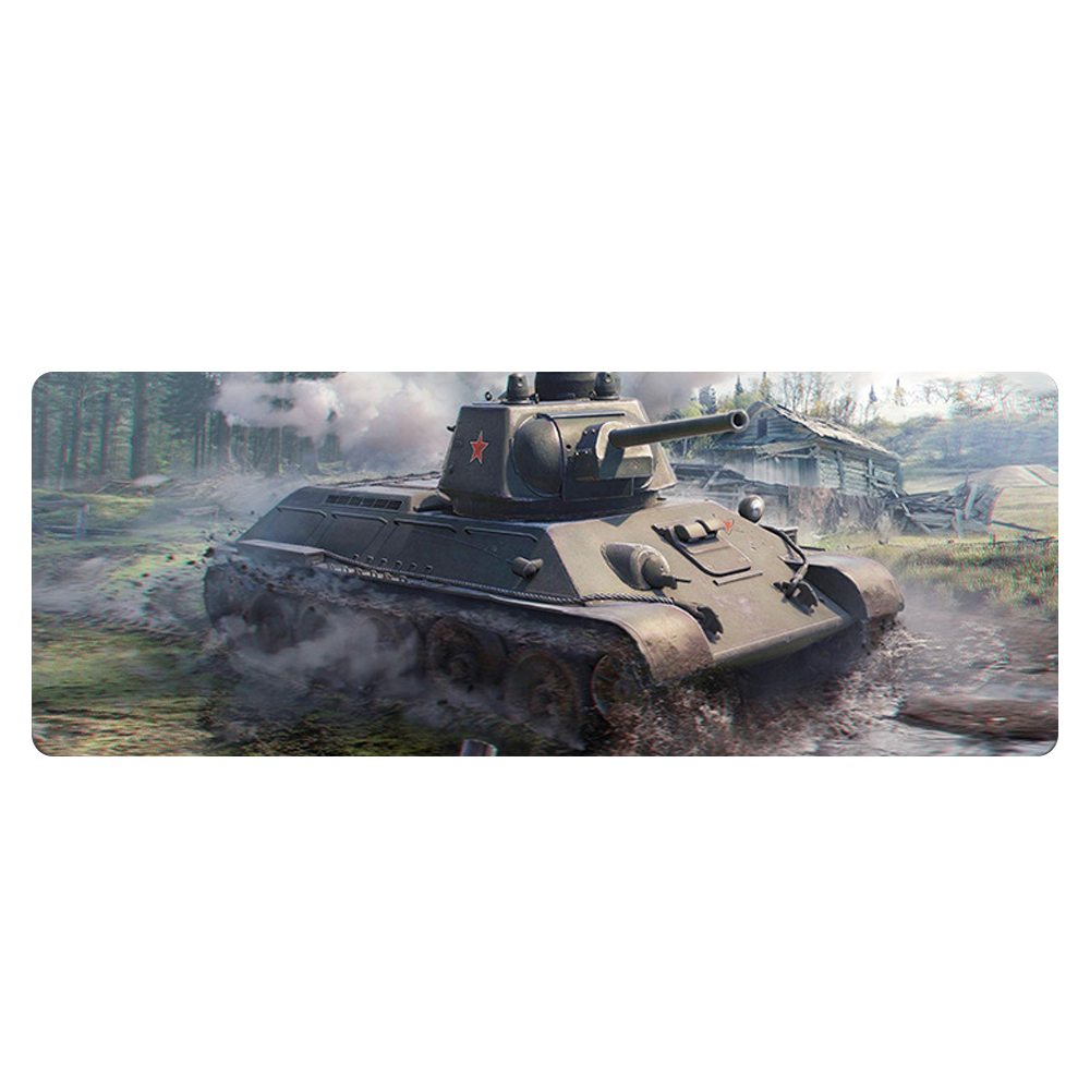 Килимок для мишки World of Tanks-64 з нековзною основою 300x700 мм (20467)