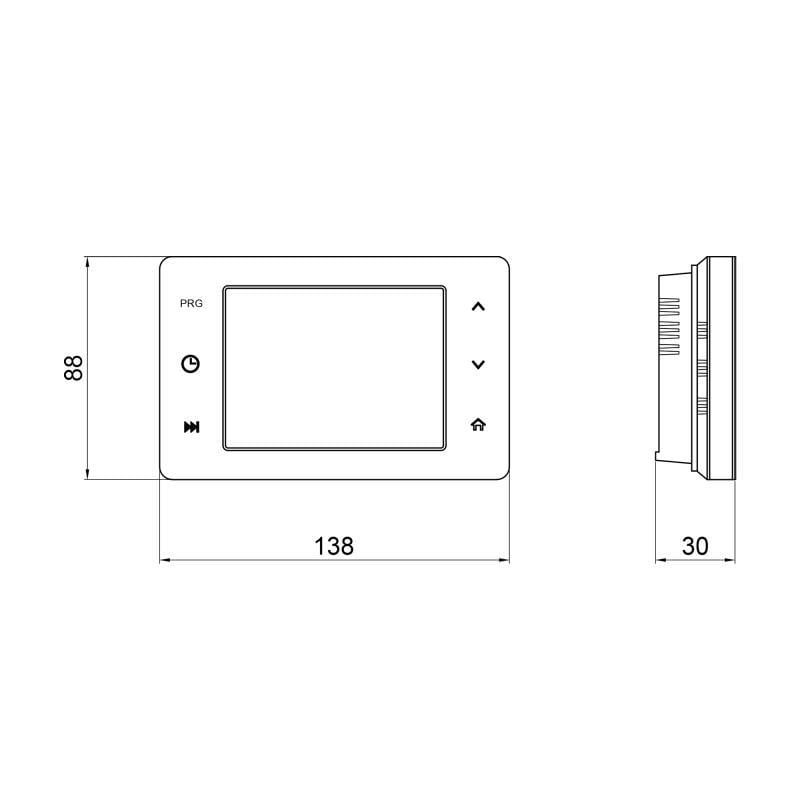 Термостат недельный программируемый Thermo Alliance ТА-2701Wi-Fi сенсорный с Wi-Fi (FRRS00049329) - фото 2 Термостат недельный программируемый Thermo Alliance ТА-2701Wi-Fi сенсорный с Wi-Fi (FRRS00049329) - фото 2