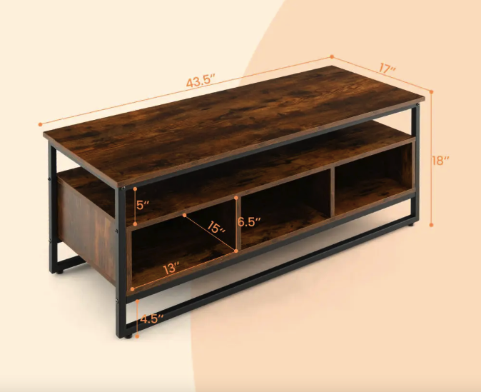 Тумба комод Costway Mary с ящиками Loft (4758) - фото 5 Тумба комод Costway Mary с ящиками Loft (4758) - фото 5