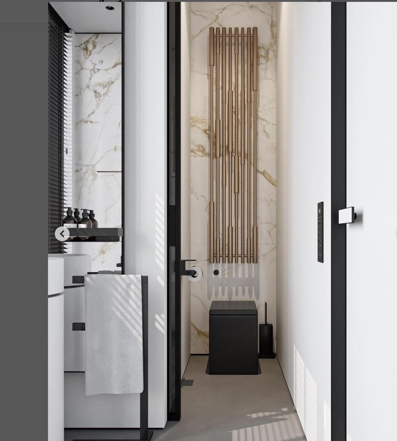 Радиатор электрический Terma Cane с теном ONE с правой стороны 1900x390 мм Brass (530) Радиатор электрический Terma Cane с теном ONE с правой стороны 1900x390 мм Brass (530)