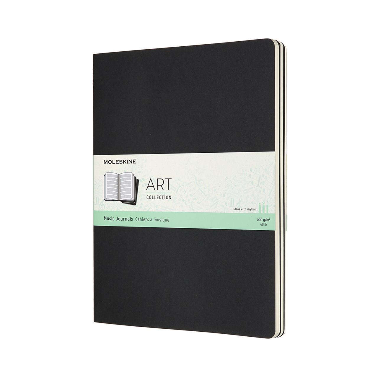 Блокнот Moleskine Art Cahier для нот большой 19х25 см черный (8058647626871)
