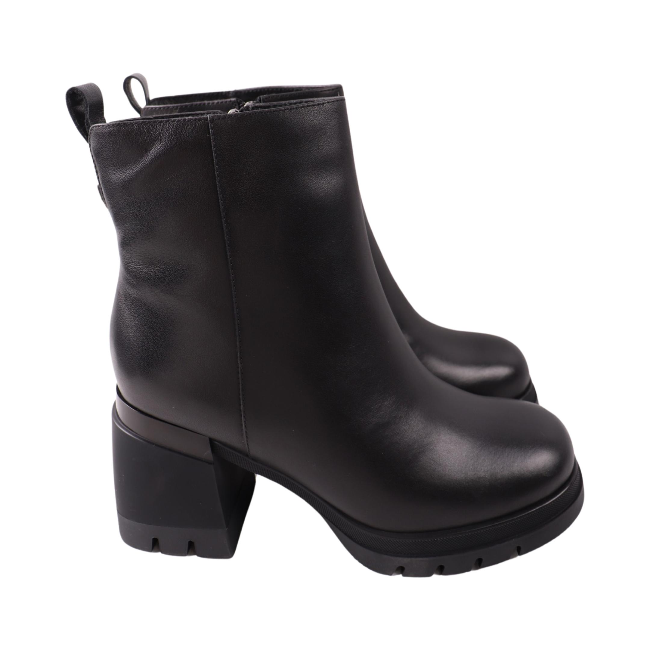 Ботинки женские Oeego 188-24ZH натуральная кожа р. 39 Черный (29184112)