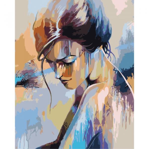 Картина за номерами Ідейка Люди Абсолютна ніжність 40х50 см у термопакеті (КНО2674-mt)