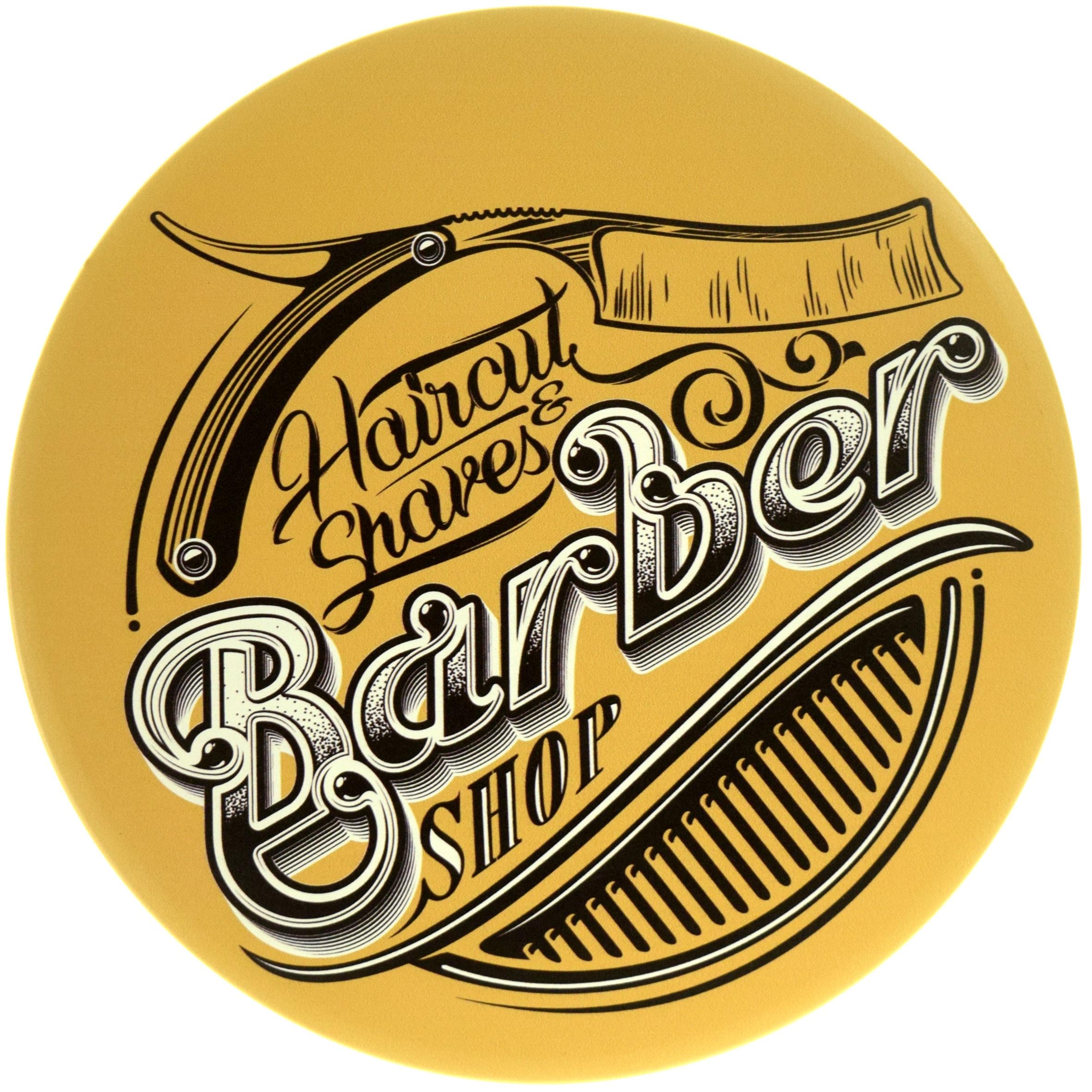Табличка металева "Barber Shop Haircut&Shaves" 30 см (ms-104143)