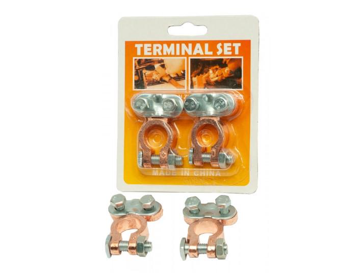 Аккумуляторные медные клеммы +- 2 шт. (AN005070)