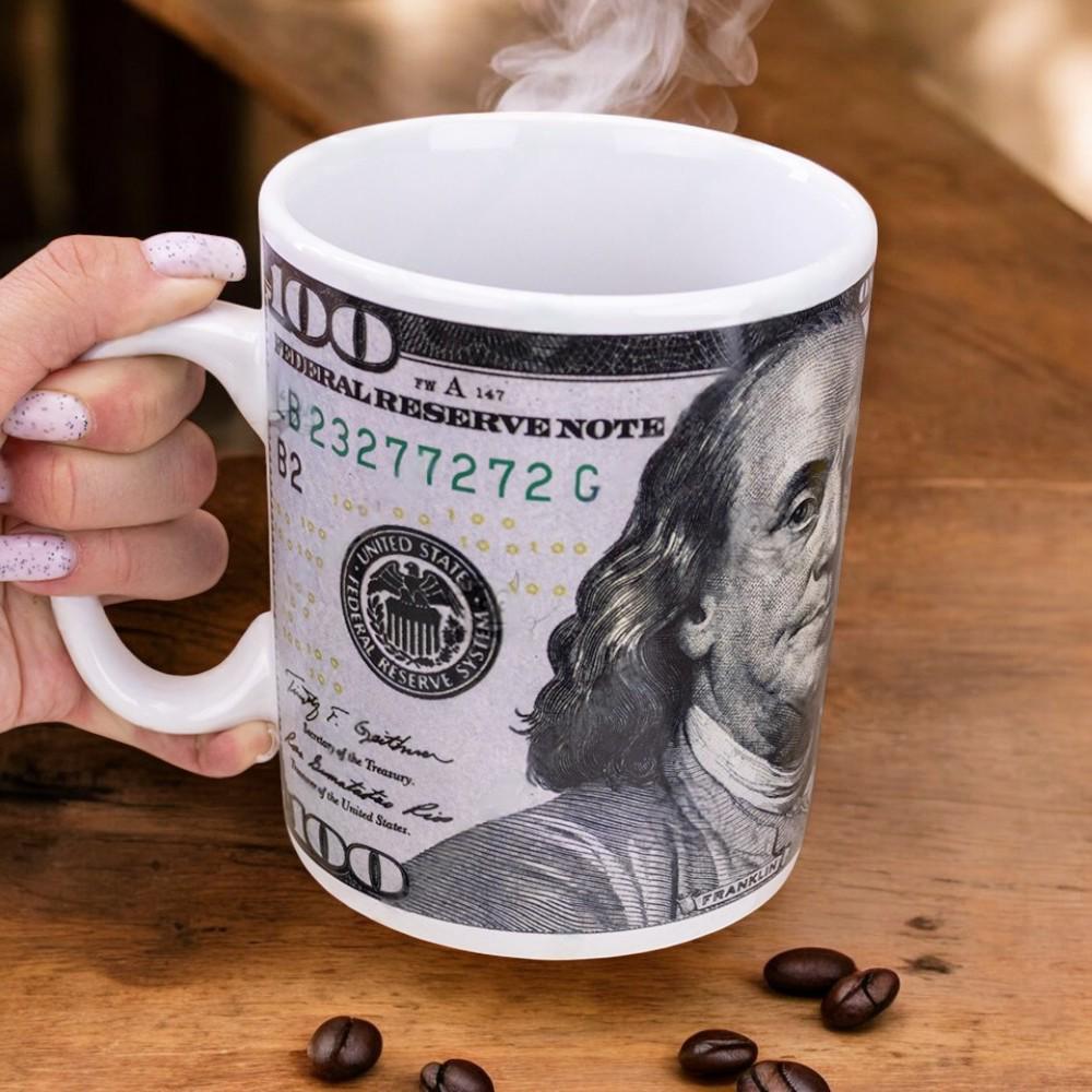 Кружка большая керамическая "Доллар" 1 л - фото 3 Кружка большая керамическая "Доллар" 1 л - фото 3