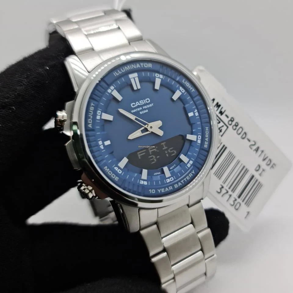 Наручний годинник чоловічий Casio AMW-880D-2A1 (17271) - фото 2 Наручний годинник чоловічий Casio AMW-880D-2A1 (17271) - фото 2