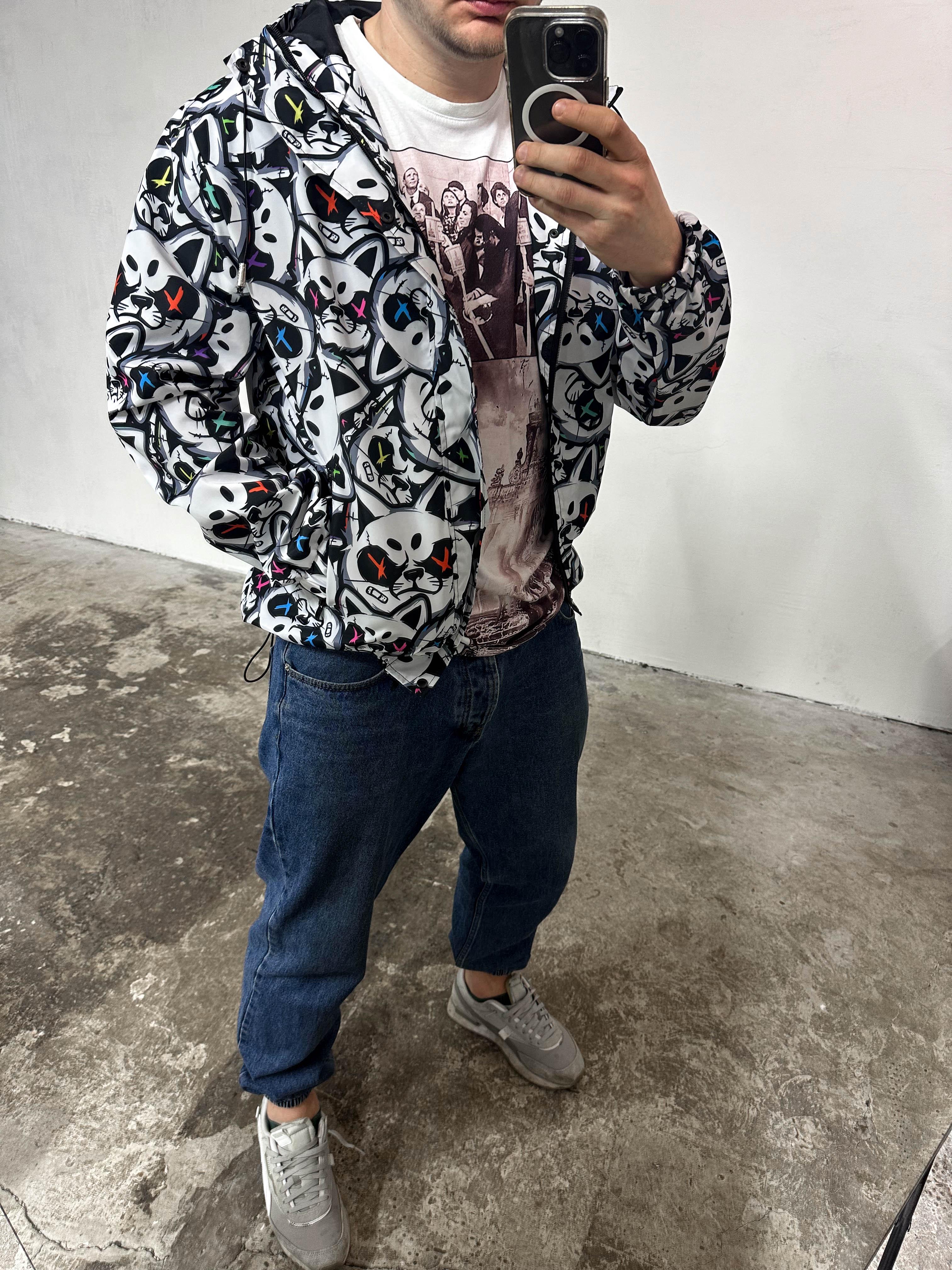 Вітрівка чоловіча 43-504 S Різнокольоровий