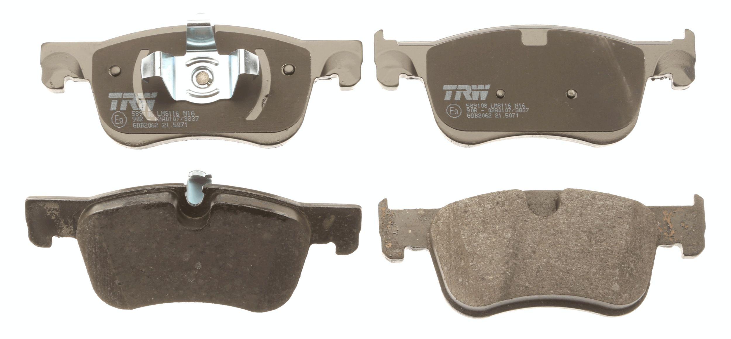 Комплект тормозных накладок дисковый тормоз TRW G DB2062