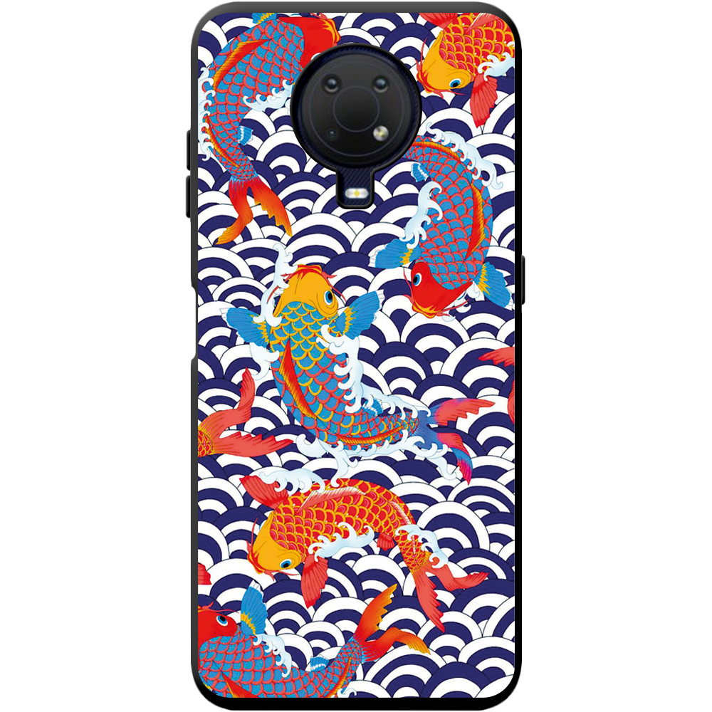 Чохол BoxFace Nokia G20 Koi Fish Чорний силікон (42373-up2477-42880)