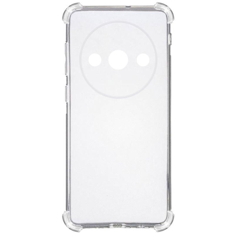 Противоударный TPU чехол GETMAN Ease logo усиленные углы Full Camera для Xiaomi Redmi A3 Бесцветный (прозрачный)