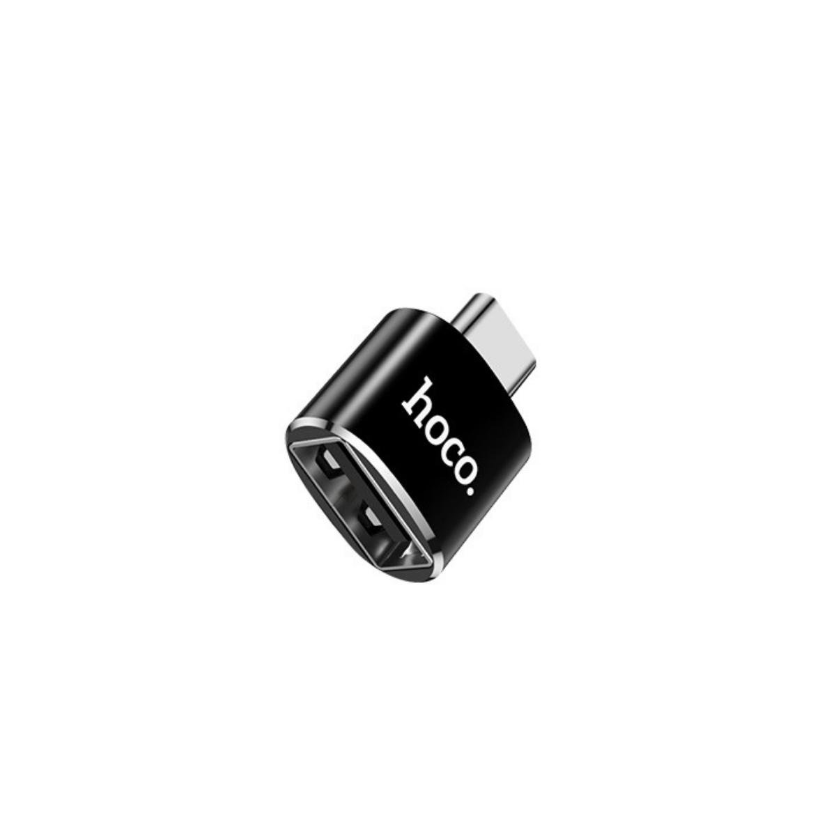 Адаптер Hoco UA5 Type-C to USB converter Black