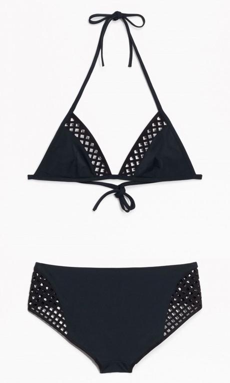 Купальник раздельный женский 0274823 S Черный (64360)