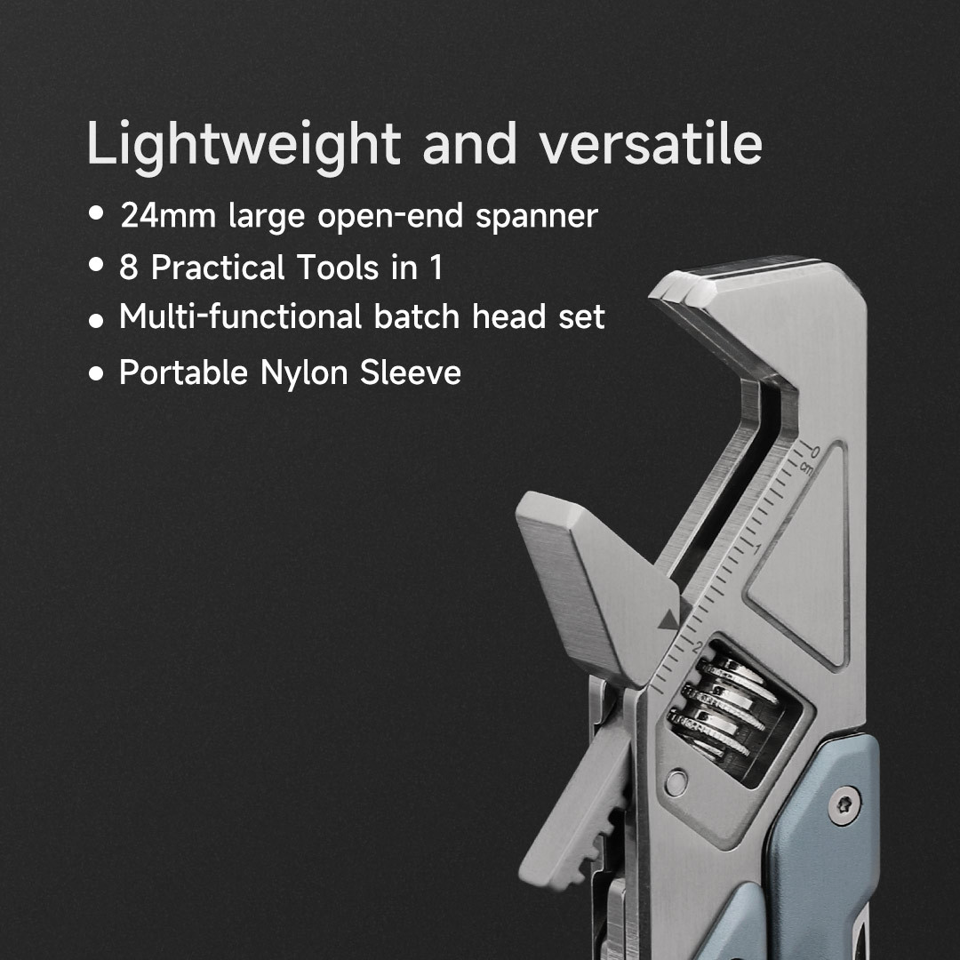 Мультитул гаечный ключ NexTool Light Wrench W2 NE20293 инструмент 8в1 (000953) - фото 4