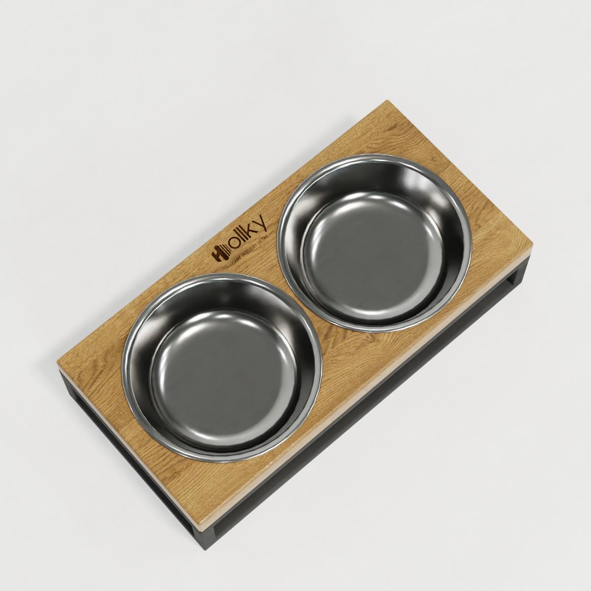 Миски на подставке для маленьких собак и котов Hollky Base XS 2х0,25 л (BXS-28145-GRNT) - фото 7 Миски на подставке для маленьких собак и котов Hollky Base XS 2х0,25 л (BXS-28145-GRNT) - фото 7